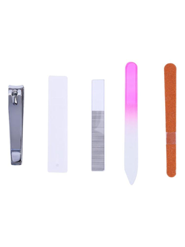 Nail Manicure Kit 5-Piece with File & Clipper Salon System