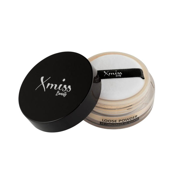 X-Miss Beauty Loose Setting Powder, Banana, Oil-Absorbing, Smoothing Finish