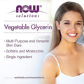 Best Moisturizer for Dry Skin Pure Vegetable Glycerin Now 473ml