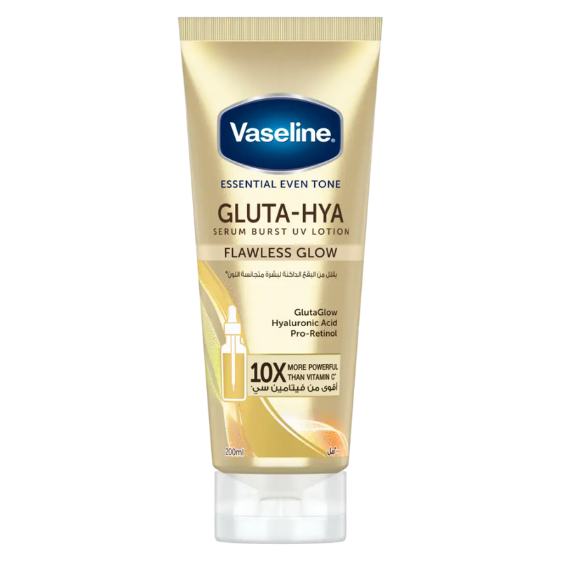 Vaseline Serum Burst Lotion Flawless Glow Gluta Hya Radiance 200ml