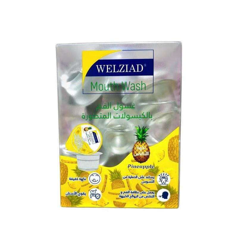 Wellzead Mouthwash Capsules, Pineapple Flavor, 21 Count
