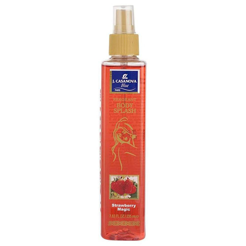 Body Splash Strawberry Fragrance Long-Lasting J. Casanova 235ml