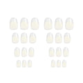 Katia Oval Self-Adhesive Artificial Nails, Clear French Finish, OK30