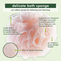 Natural Bath Sponge Recycled Mesh Gentle Exfoliation ecoTOOLS Cream 1 Piece