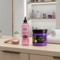 Jardin d'Ilene Scalp Scrub & Hair Tonic Set - Raspberry Vinegar, Lavender, Argan Oil