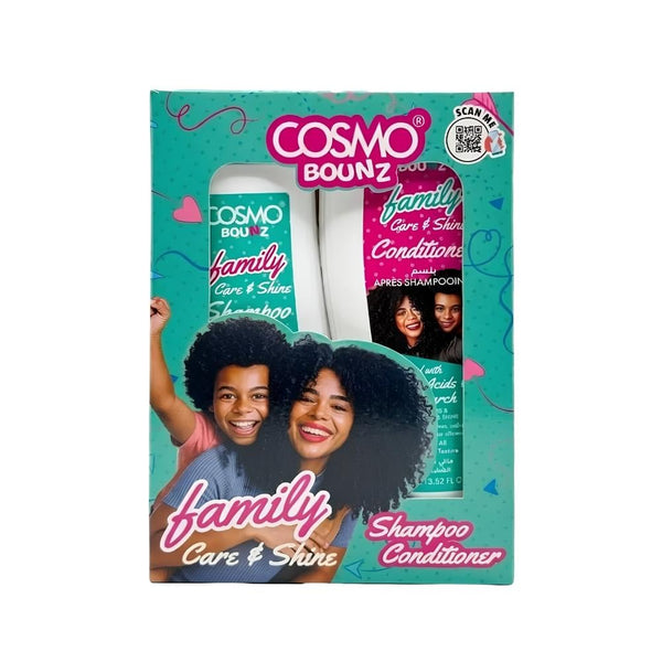 Shampoo and Conditioner Set for All Hair Types Shine Cosmo Bounce 2x400ml