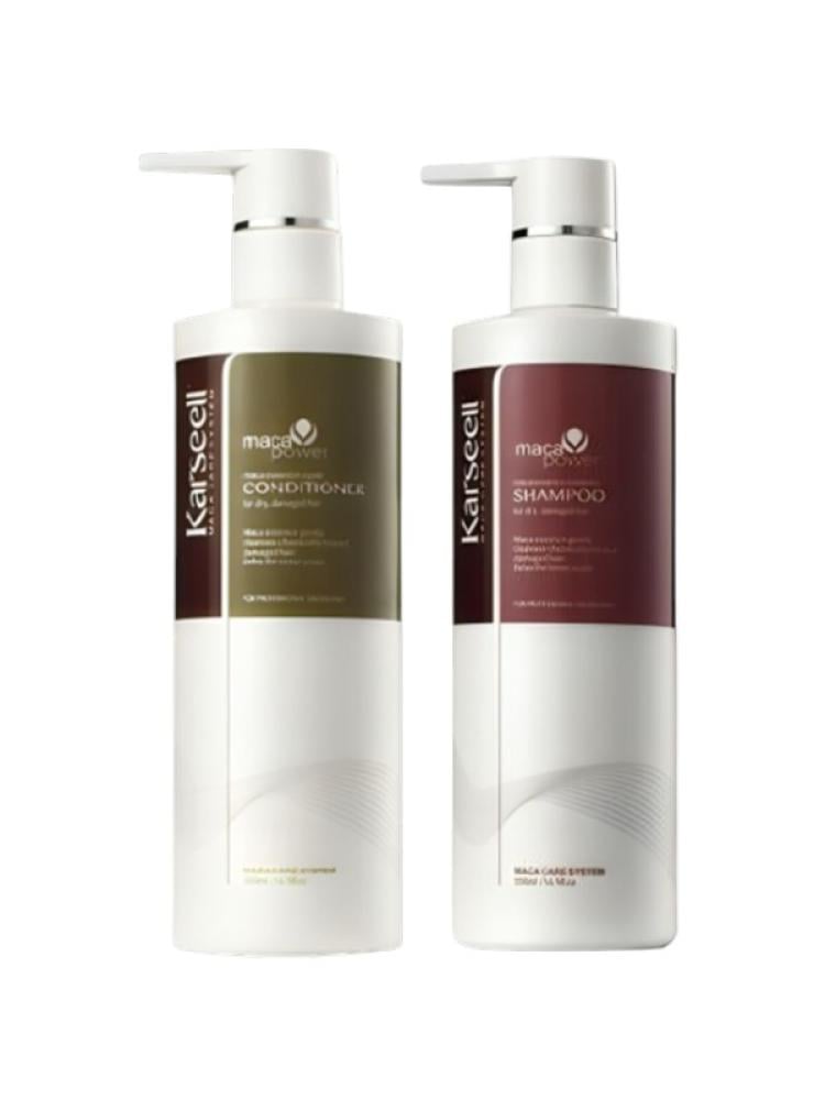 Best Shampoo Conditioner for Dry Hair Maca Power Repair Karseell 2x500ml
