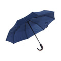Automatic Umbrella with Wooden Handle - Blue