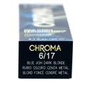 Feria Hair Color Ash Blonde 6/17 Cool Tone Lakme Chroma 60ml