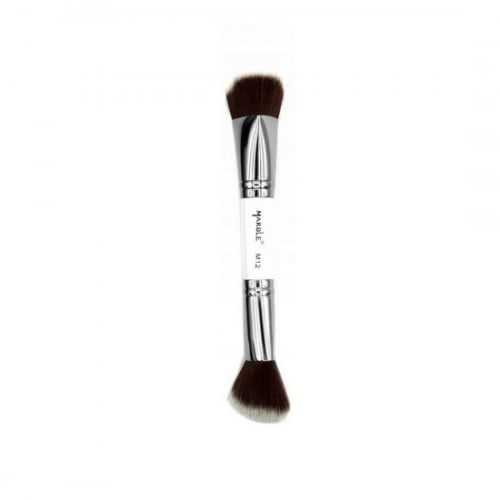 Marble M12 Double Makeup Brush, Synthetic Bristles, Dual-Ended