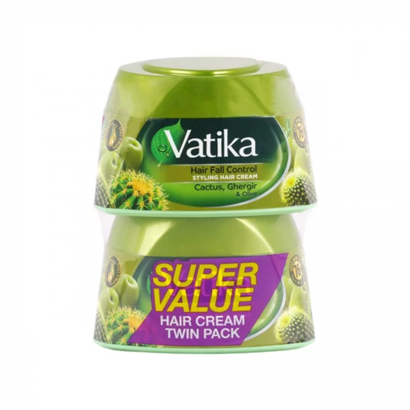 Vatika Hair Nourishment Cream, Natural Oils, 2 x 140ml