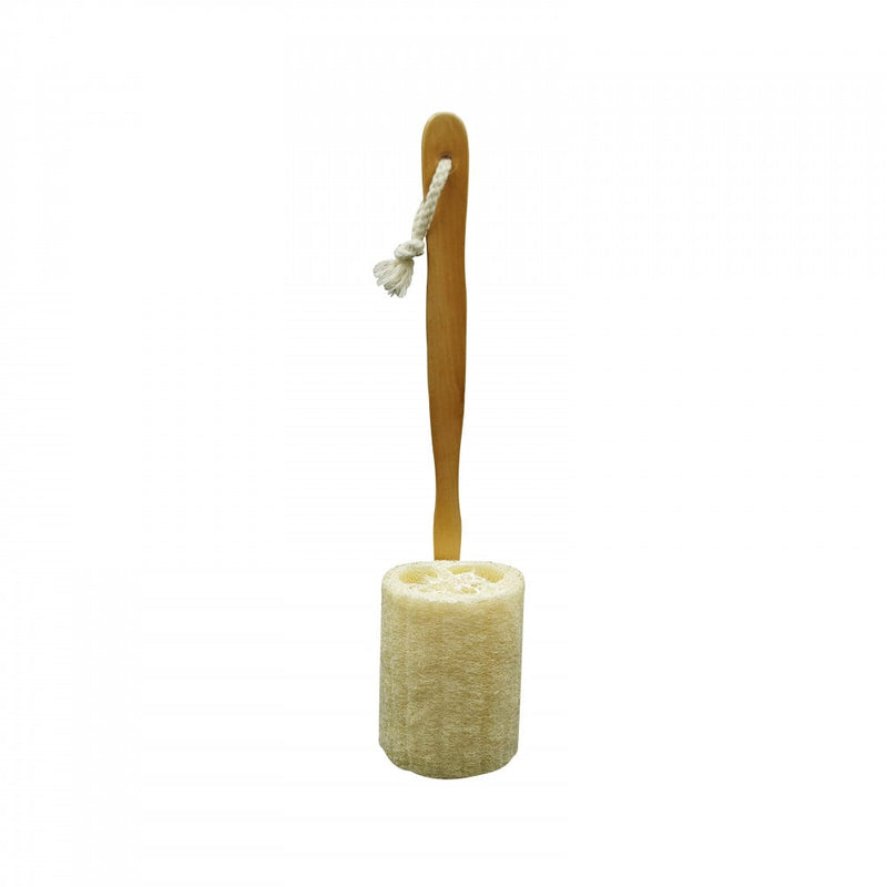 Prisons Bath Loofah with Long Handle Wooden Body Exfoliator