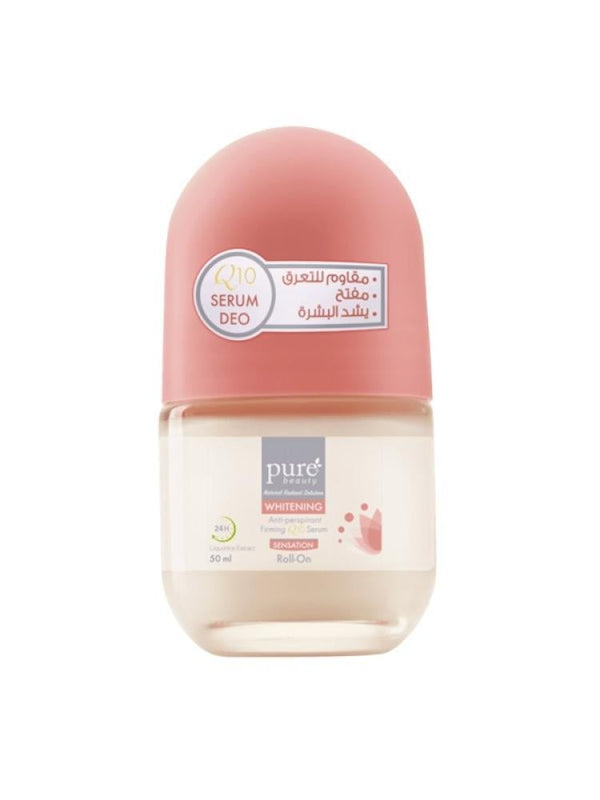 Pure Beauty Sensation Roll-On Deodorant Q10 Serum Skin Brightening - 50ml