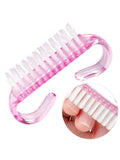 Salon System Manicure and Pedicure Brush Set - 12 Pieces - Pink