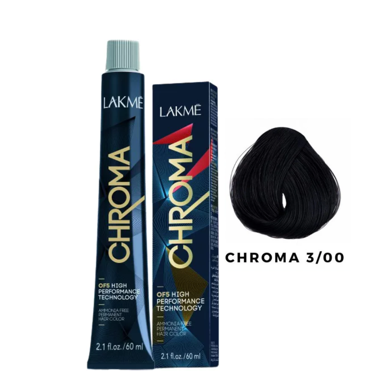 Lakme Ammonia-Free Permanent Hair Color, Dark Brown 3.00, 60ml