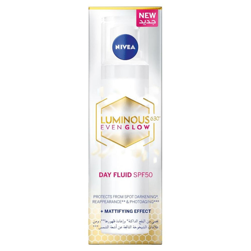 Buy Face Moisturiser Luminous Even Glow Day Fluid Nivea 40ml