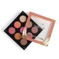 Inglot Rosie Peach Ambition Eyeshadow Palette, 9 Shades, Matte Shimmer
