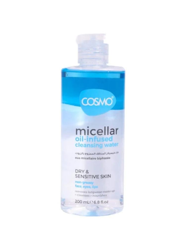 Cosmo Micellar Cleansing Water Oils Dry Sensitive Skin 200ml