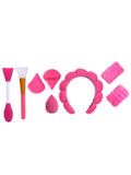 Makeup Sponge Pack 8-Piece Set with Headband Beauty System