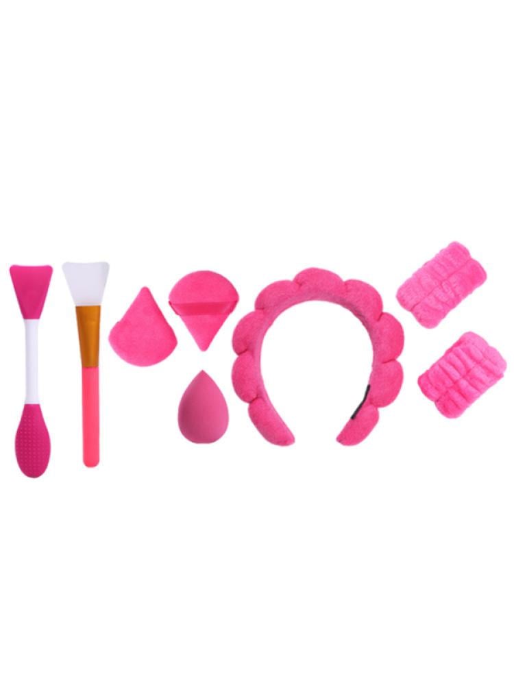 Makeup Sponge Pack 8-Piece Set with Headband Beauty System