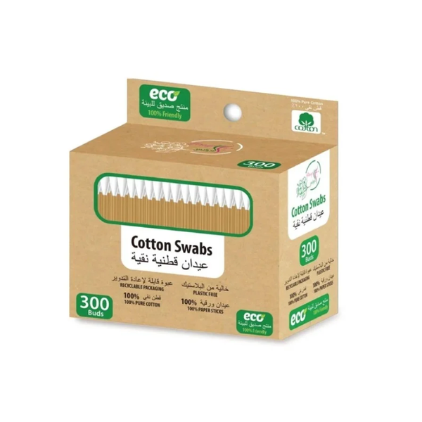 Al Arayes Pure Cotton Swabs, 300 Count