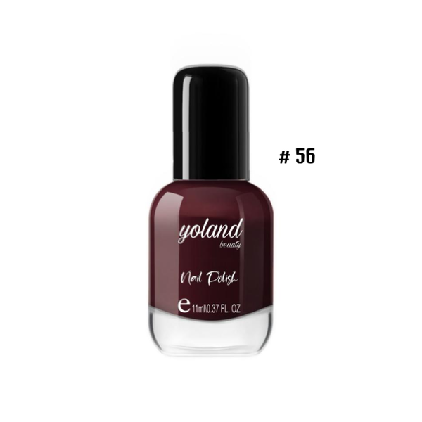 Yolande Beauty Nail Polish Quick-Drying Formula, Glossy Finish, Shade 56