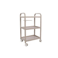 Salon System 3-Tier Trolley - Milk Grey - Metal Structure