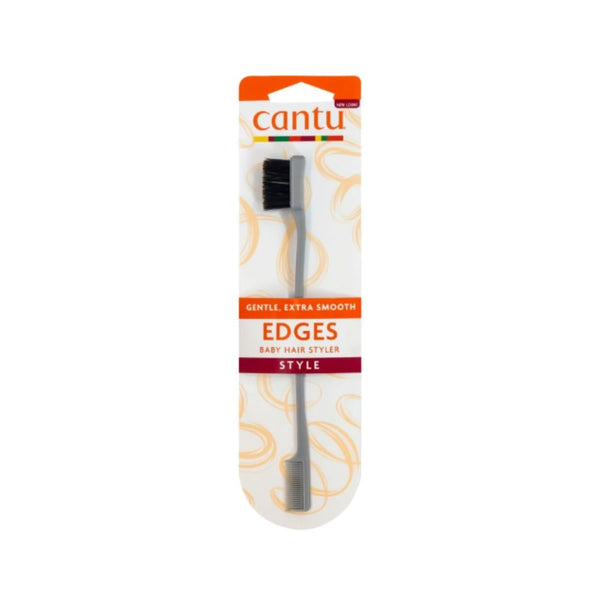 Cantu Baby Hair Styling Brush 2-in-1 Edge Styler with Boar Bristles