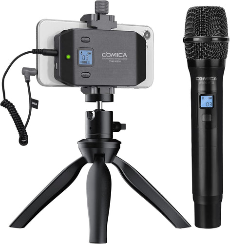 Comica CVM-WS50 Wireless Handheld Microphone – Smartphone