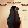 Permanent Hair Colour Cream Dark Brown Ammonia-Free Vatika 50ml