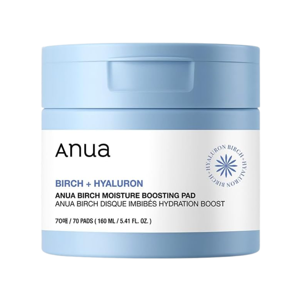Anua Birch Moisture Daily Toner Pads with Hyaluronic Acid 70 Count