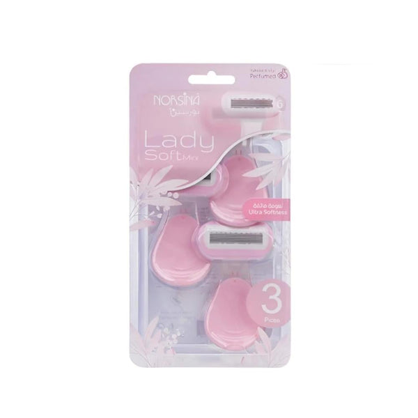 Norsina Lady Soft Mini 6-Blade Women's Razor Pink 3 Pack