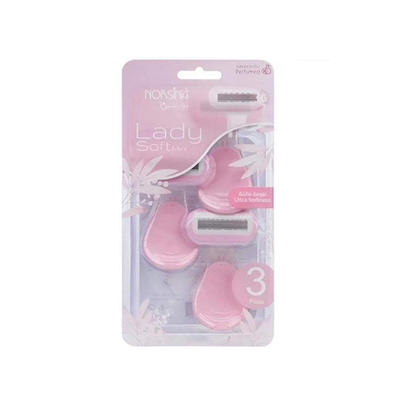 Norsina Lady Soft Mini 6-Blade Women's Razor Pink 3 Pack