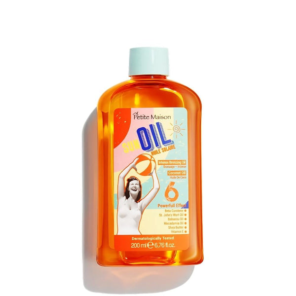 Petite Maison Tanning Oil with Beta-Carotene, Shea Butter & Vitamin E, 200ml