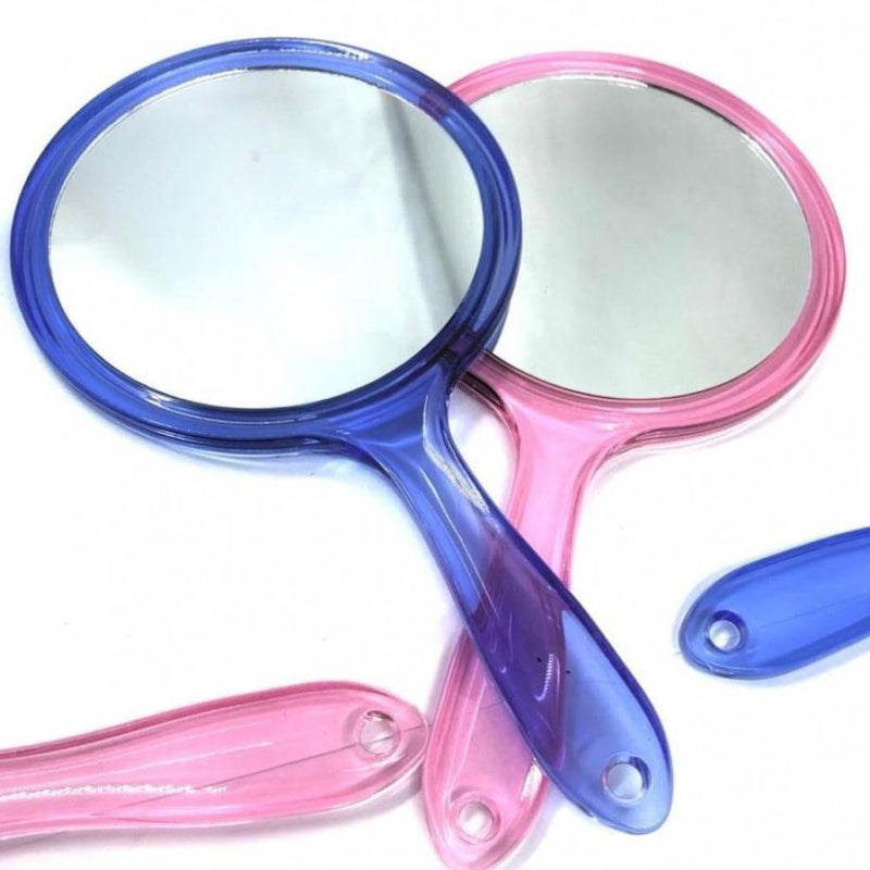 Double-Sided Manual Mirror Handheld Cosmetic Tool Mix Elegance
