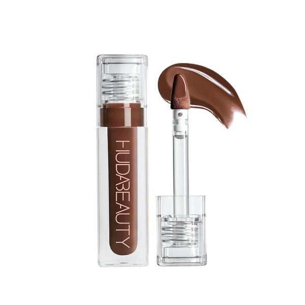 Huda Beauty Faux Filler Lip Gloss, Coco, Moisturizing, Non-Sticky Shine