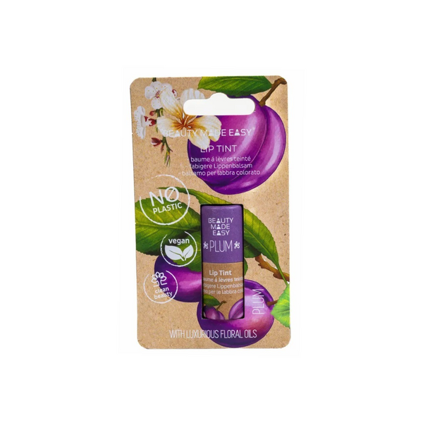 Beauty Made Easy Tinted Lip Balm Plum 5g Moisturizing Formula