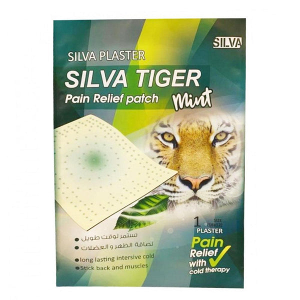 Pain Relief Patch Cold Therapy Mint Silva Plaster 4 Patches