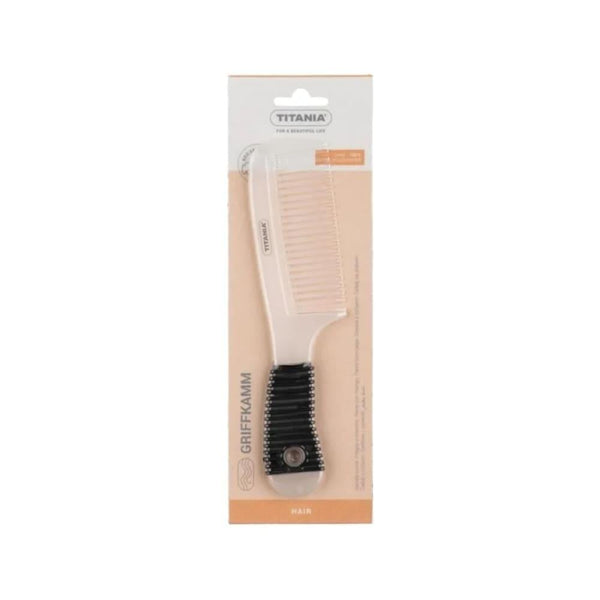 Hair Comb Non-Slip Rubber Grip Detangling Titania 1812/6 Multi-Colour