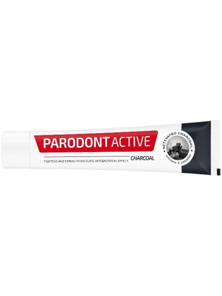 Charcoal Toothpaste for Healthy Gums & Whitening Parodont Active 75ml