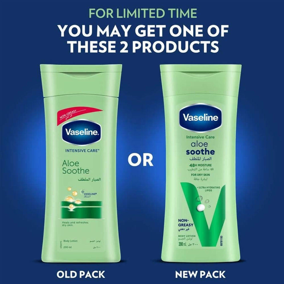 Vaseline Intensive Care Aloe Soothe Body Lotion for Dry Skin 200ml