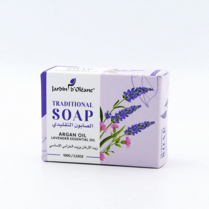 Garden Olean Traditional Soap with Argan Oil and Lavender Oil 100g