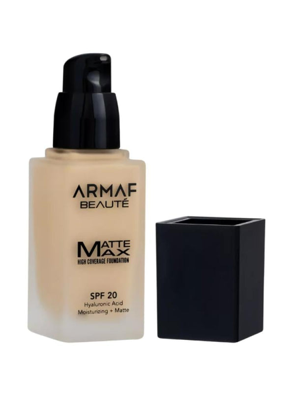 Best Full Coverage Foundation Matte SPF 20 Hyaluronic Acid Armaf Beauty 30ml