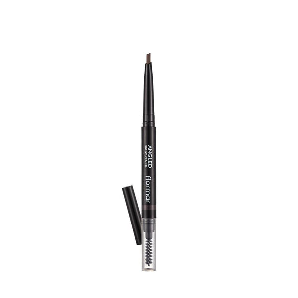 Flormar Ingled Brow Eyebrow Pencil with Brush, Angled Tip, 03 Brown