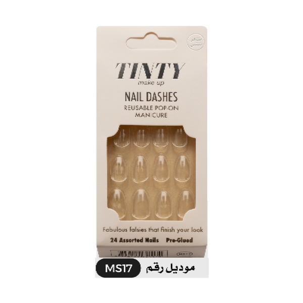 Tinty Artificial Nail Set Self-Adhesive 24 Pieces MS17