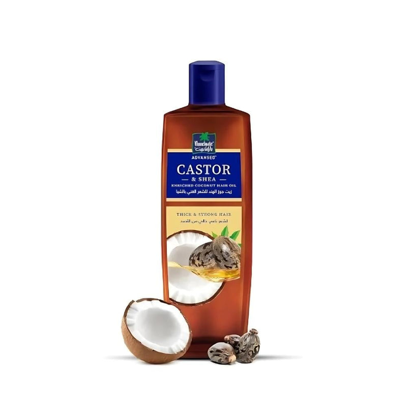 Parachute Coconut Oil with Castor and Shea Butter for Strong Hair, 300ml