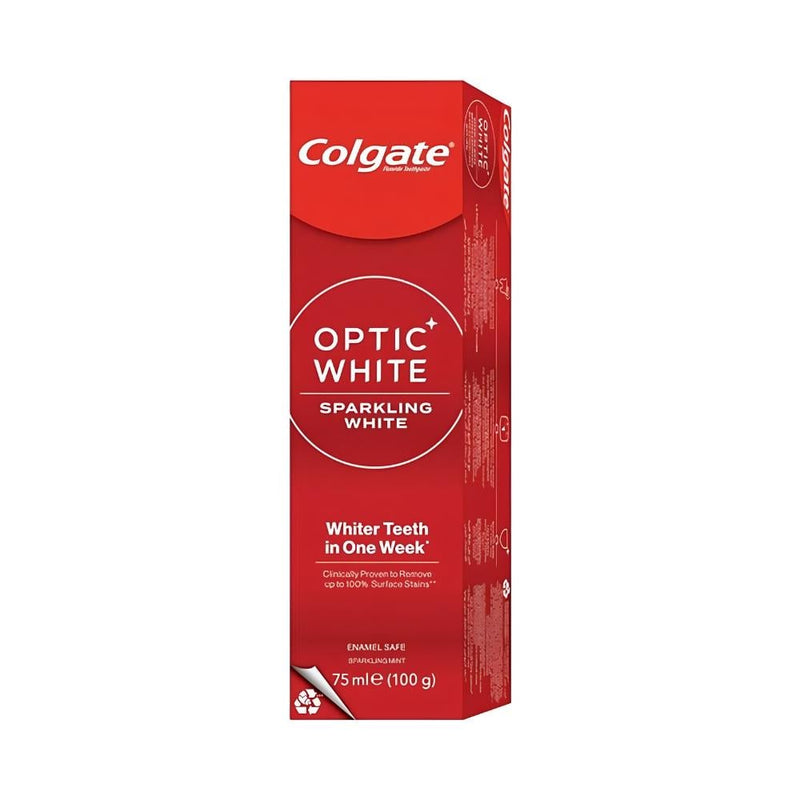 Colgate Optic White Toothpaste 75ml Stain Removal Brightening Formula