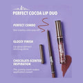 Sheglam Willy Wonka Cocoa Kiss Lipstick and Lip Liner Set, Brownie Bite