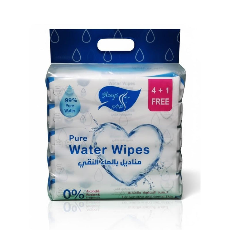 Best Wipes for Sensitive Skin Pure Water Al Arays 4+1 Free 100pk