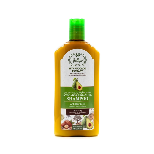 Jellys Argan Oil & Avocado Moisturizing Shampoo for Dry Hair, 366ml